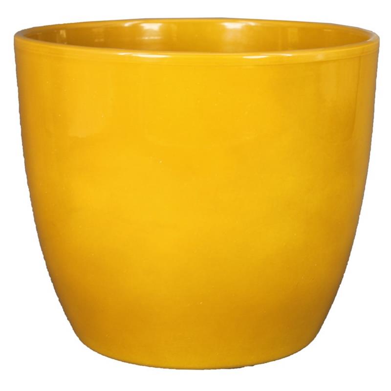 Pot Boule d32 h27cm ochre es/27