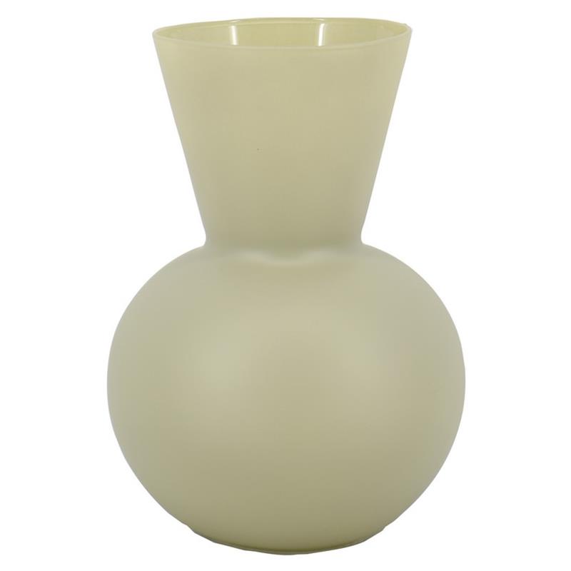 Glass Elly d11.5/16 h23cm kaki matte