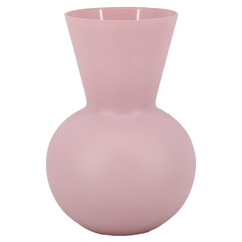Glass Elly d11.5/16 h23cm pink matte