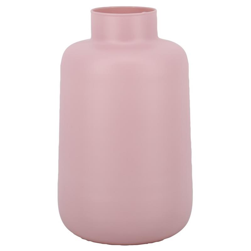 Glass Thea d9/20 h30cm pink matte