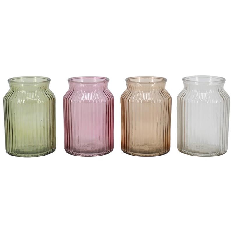 Display Vase Bob d9.5/11.5 h17cm 4ass.