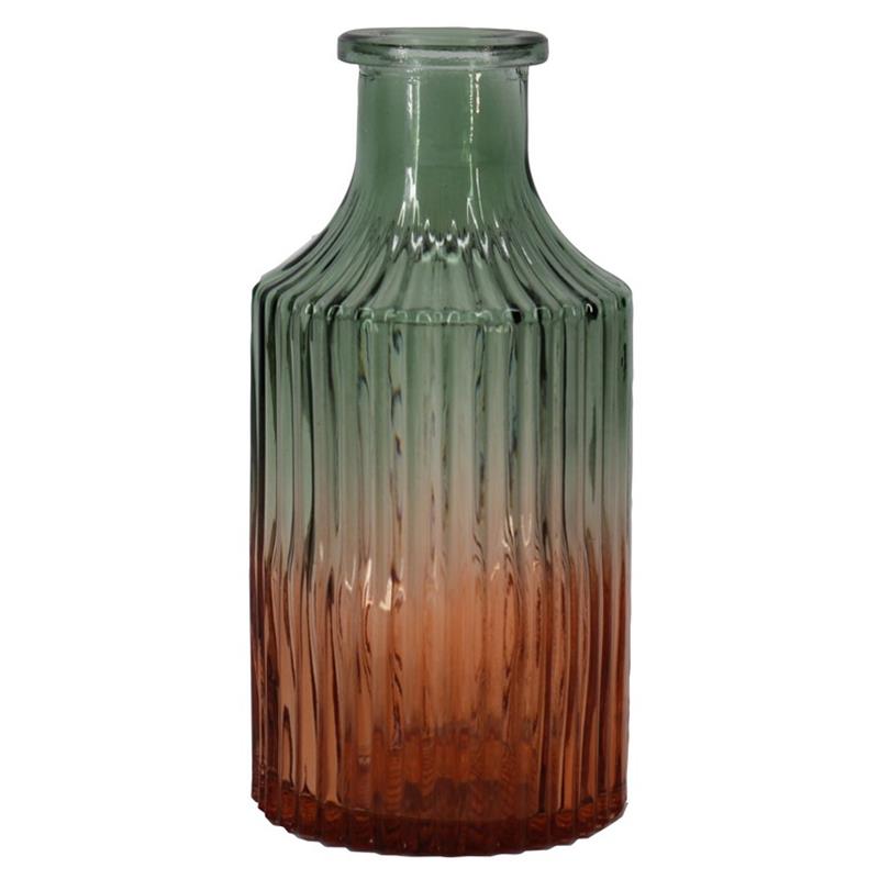 Decorative bottle Tartu d3.5/7 h14cm brown/green