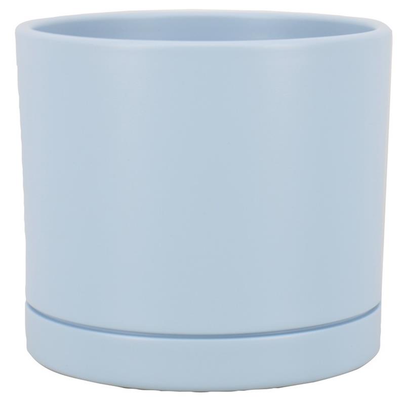 Topf Lynn D19.5 H17.5Zm blau matt es/17