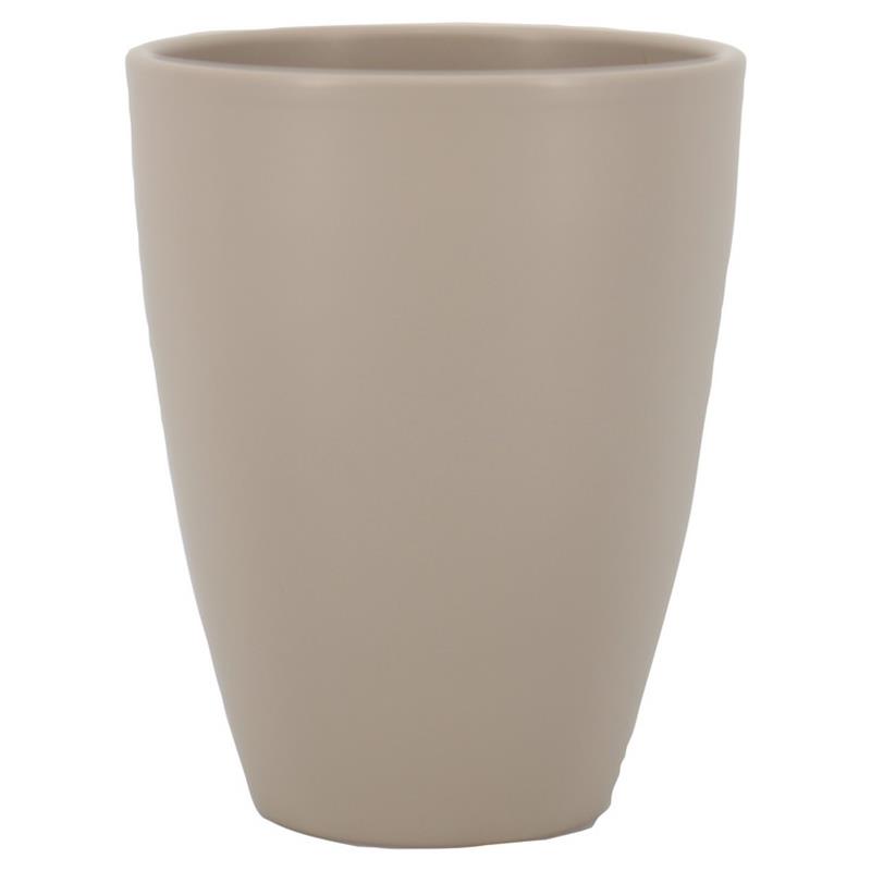 Vase boule d13.5 h17cm taupe mat es/12