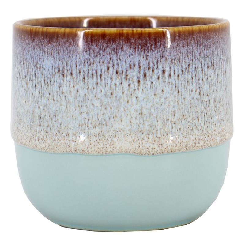 Pot Lanco d10.5 h10.5cm blauw es/9