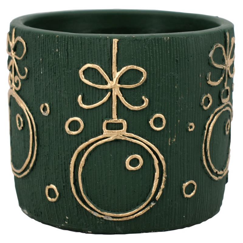 Pot Bell d13.5 h13cm green es/12