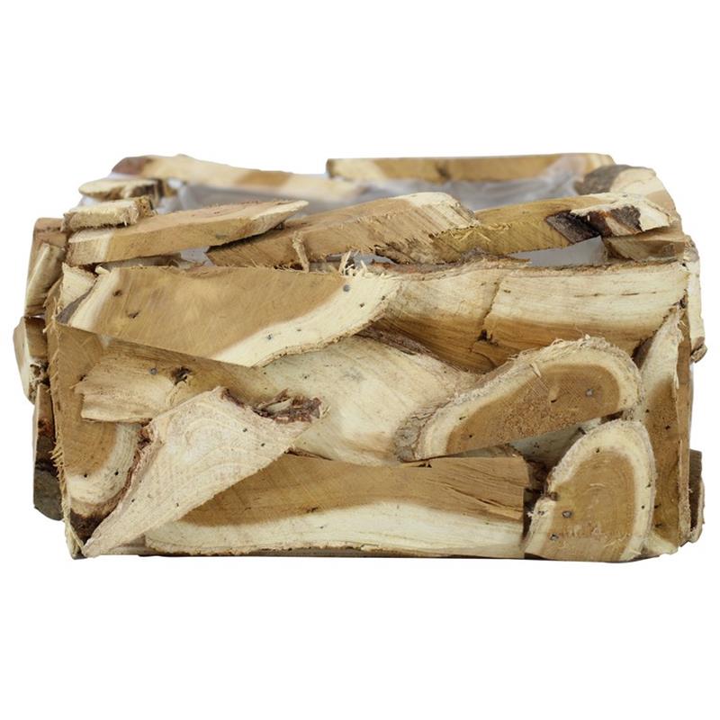 Plantenbak Nature 22x22x11cm hout