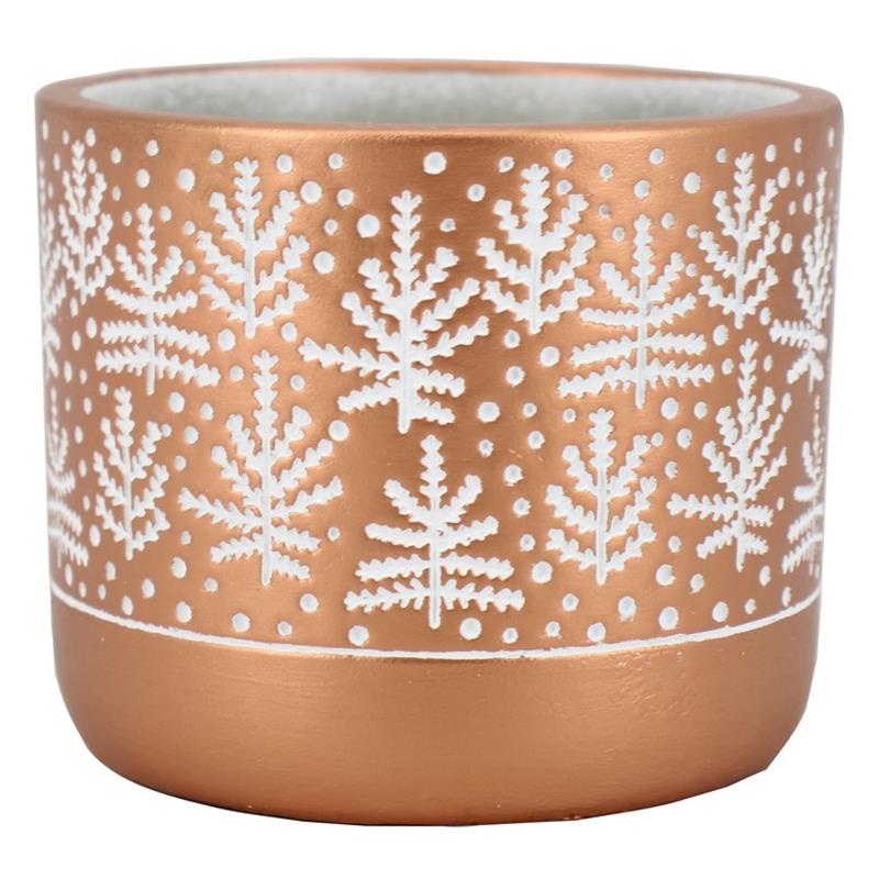 Pot Flow d12.1 h10.5cm copper es/10.5