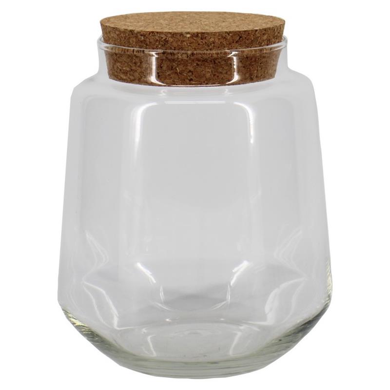 Glass Ilona d10/15 h17cm w/cork