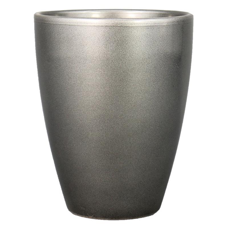 Vase Boule D13.5 H17Zm metallic es/12
