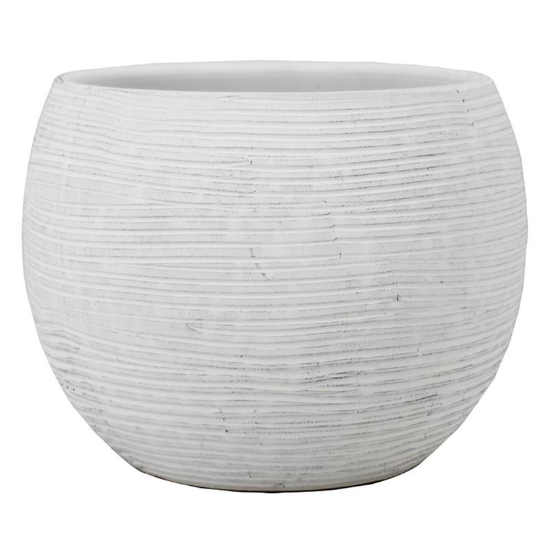 Macetero Tromso d13.5/16 a12.8cm blanco es/12