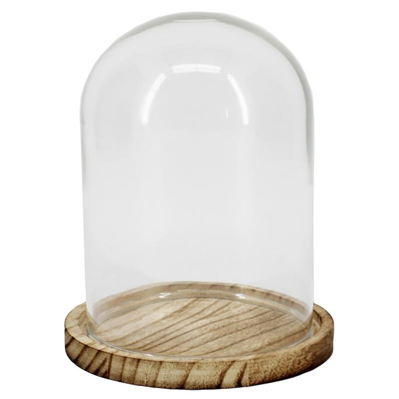 Stolp op plateau hout d10/11.5 h13.5/14.5cm