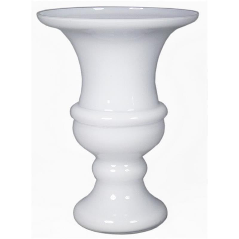 Vaas Urn d25 h34cm wit