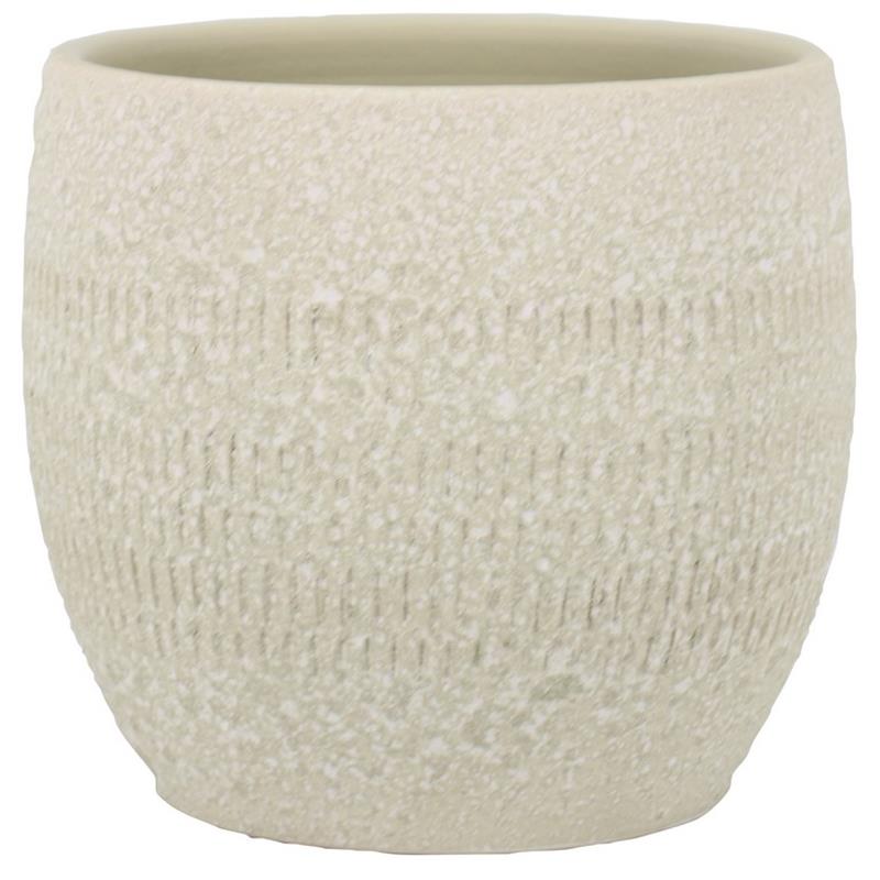 Pot Elin d28 h27cm creme
