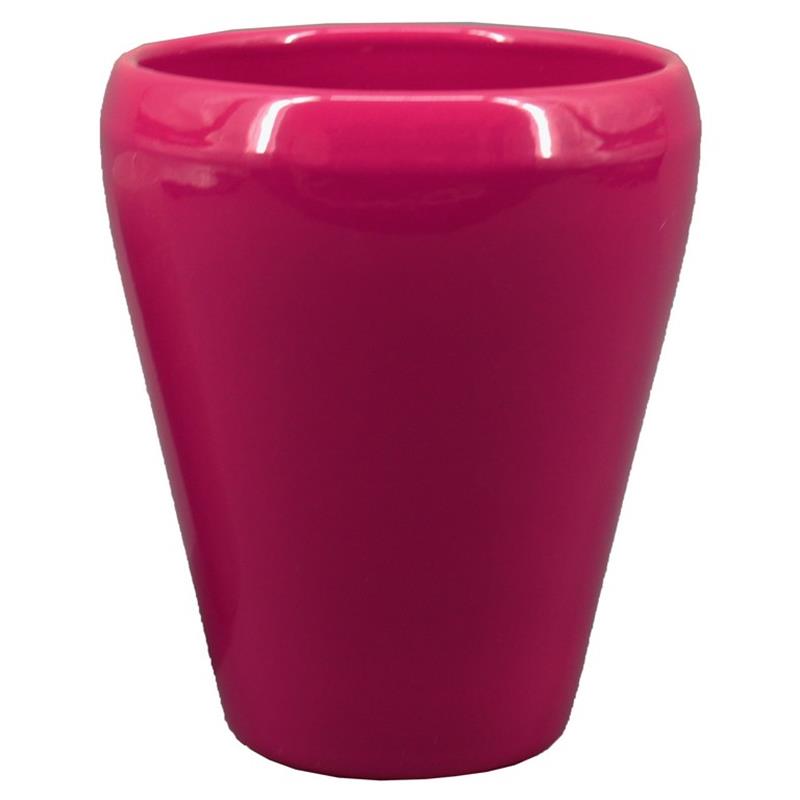 Vase Liv d14 h17cm fuchsia es/12