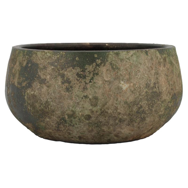 Coupe Sines d25/29 h14cm vert antique