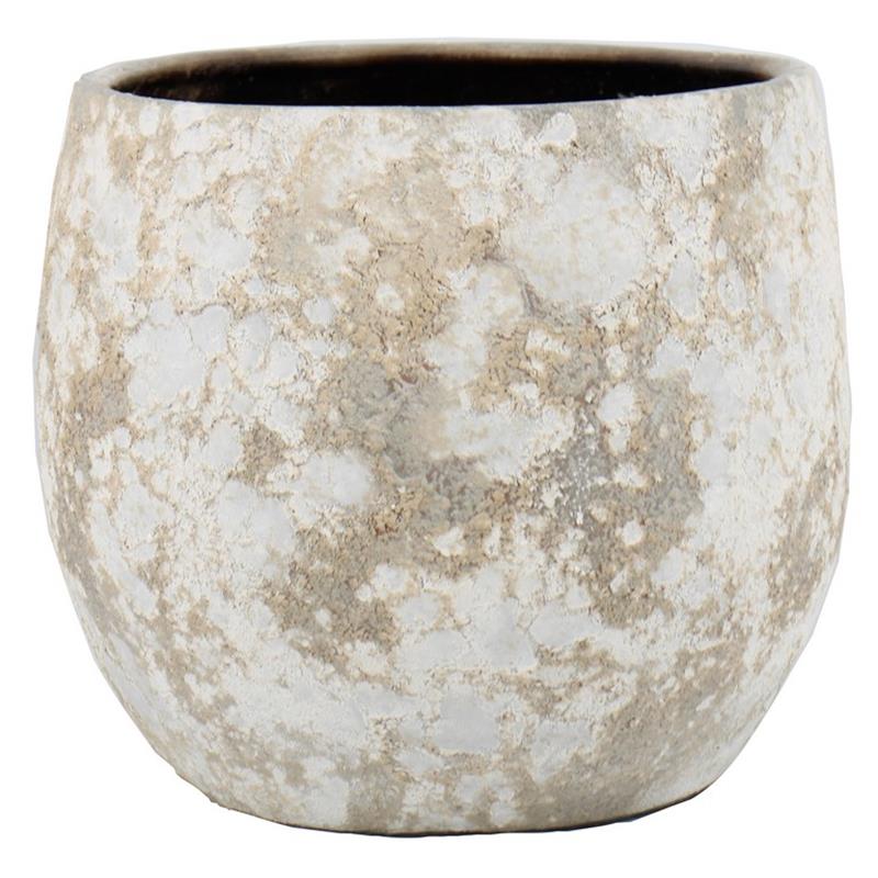 Pot sines d30/34 h30cm blanc antique