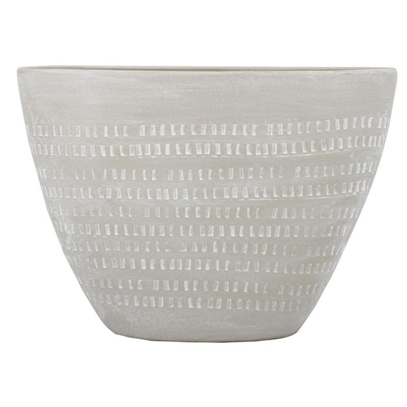 Pot Olivia oval 39x18x28cm grey