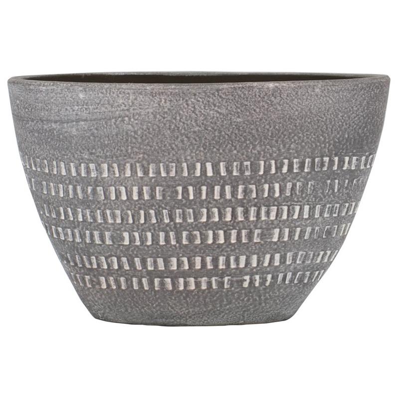 Pot Olivia oval 32x17x20cm brown