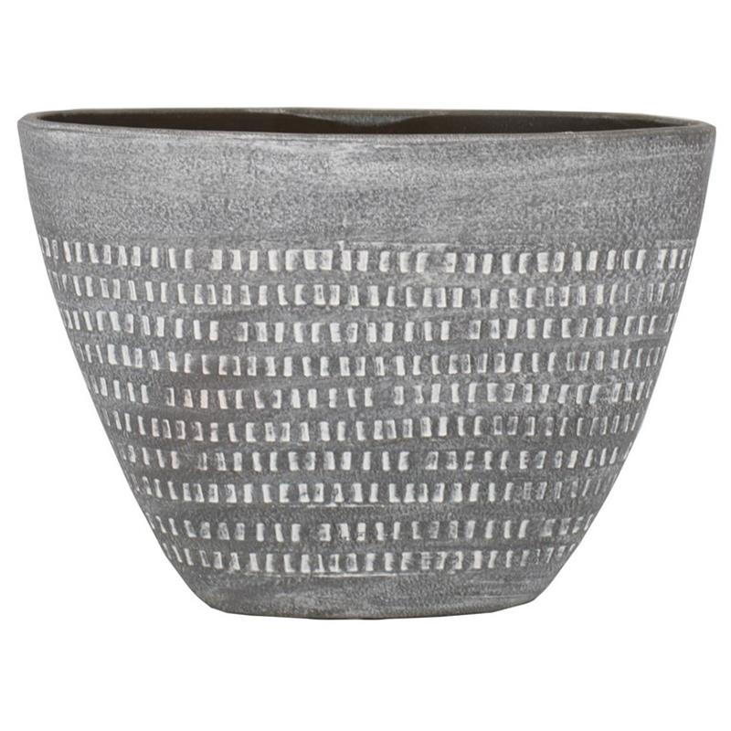 Pot Olivia oval 39x18x28cm brown