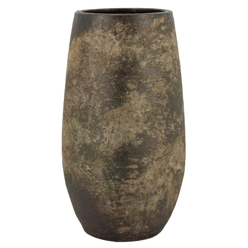 Vaas Sines d17/22 h40cm antiek groen