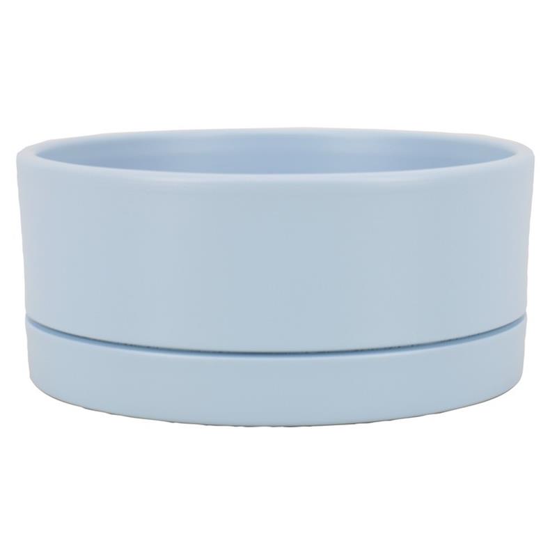 Schaal Lynn d18.5 h9cm blauw mat