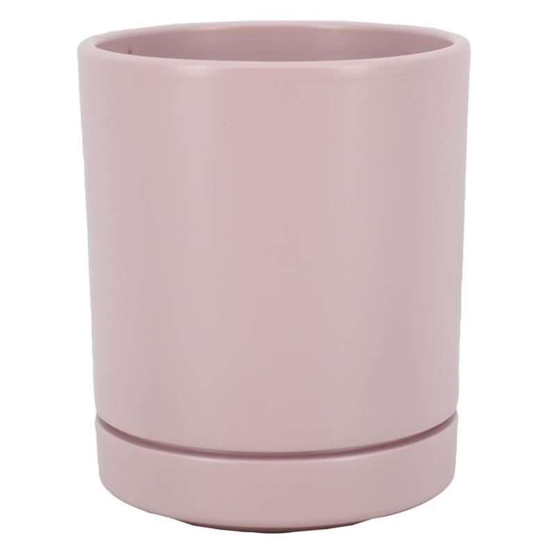 Florero Lynn d12.5 a15cm rosa mate es/12