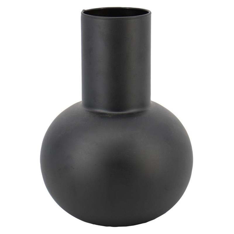 Florero Maureen d10/22 a30cm negro mate