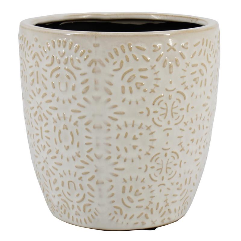 Macetero Napels d11 a10cm blanco es/9
