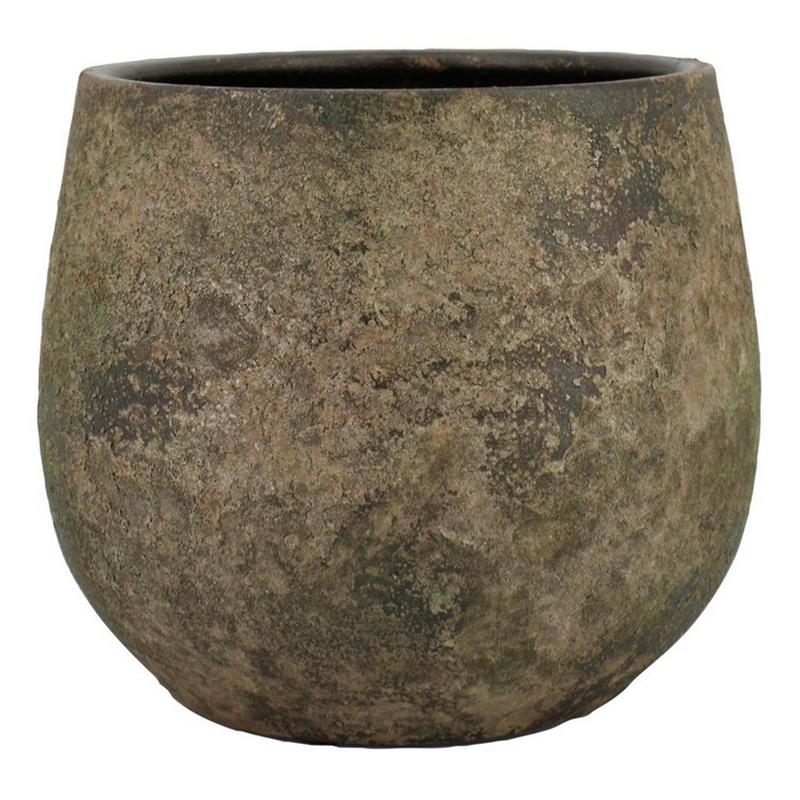 Pot Sines d25/29 h26cm antiek groen