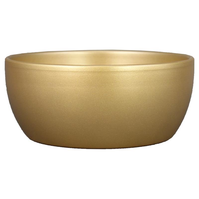 Bowl Boule d18.5 h8.5cm pearlgold