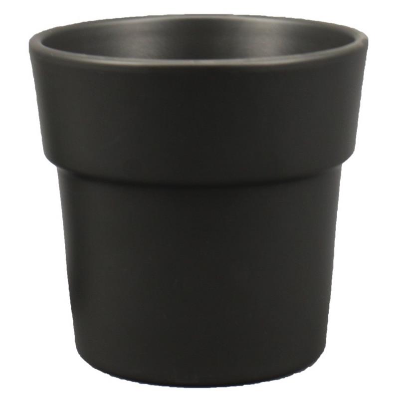 Pot Rim d13.5 h12.5cm antracite matte es/12