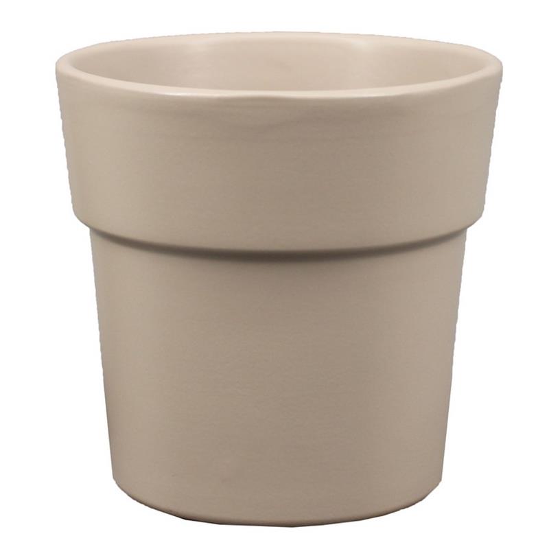 Pot Rim d13.5 h12.5cm grey matte es/12