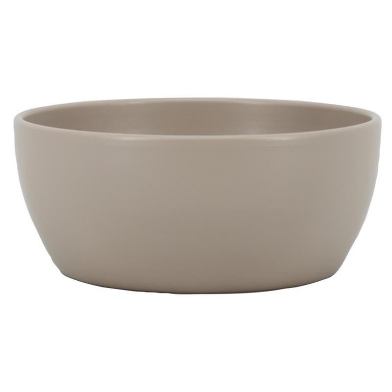 Schaal Boule d22.5 h9.5cm taupe mat