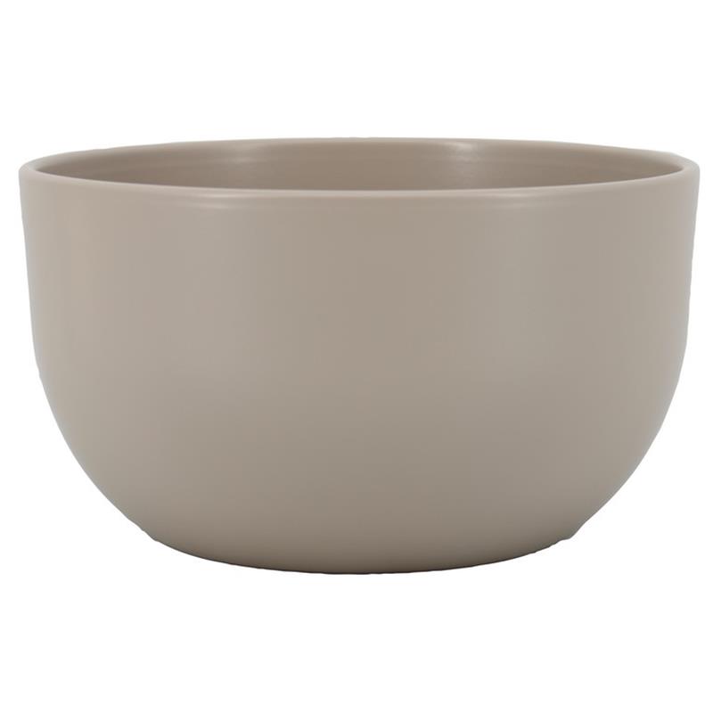 Schaal Boule d26 h14cm taupe mat 3xes/12