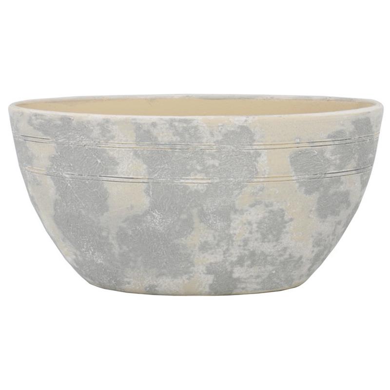 Pot Milou ovale 49x20x25cm gris