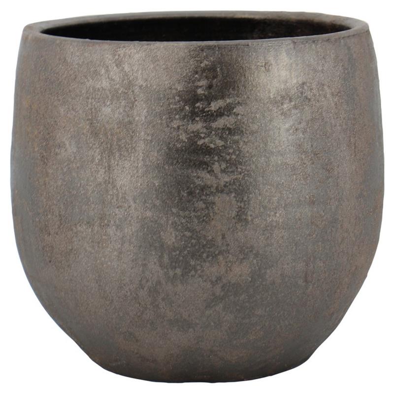Macetero Sines d25/29 h26cm antiguo marrón