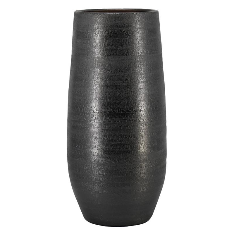 Florero Matira d32 a70cm negro industrial