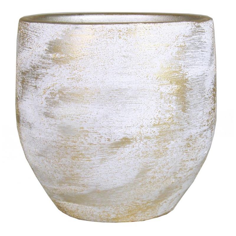 Pot Madeira d14 a13cm blanco oro