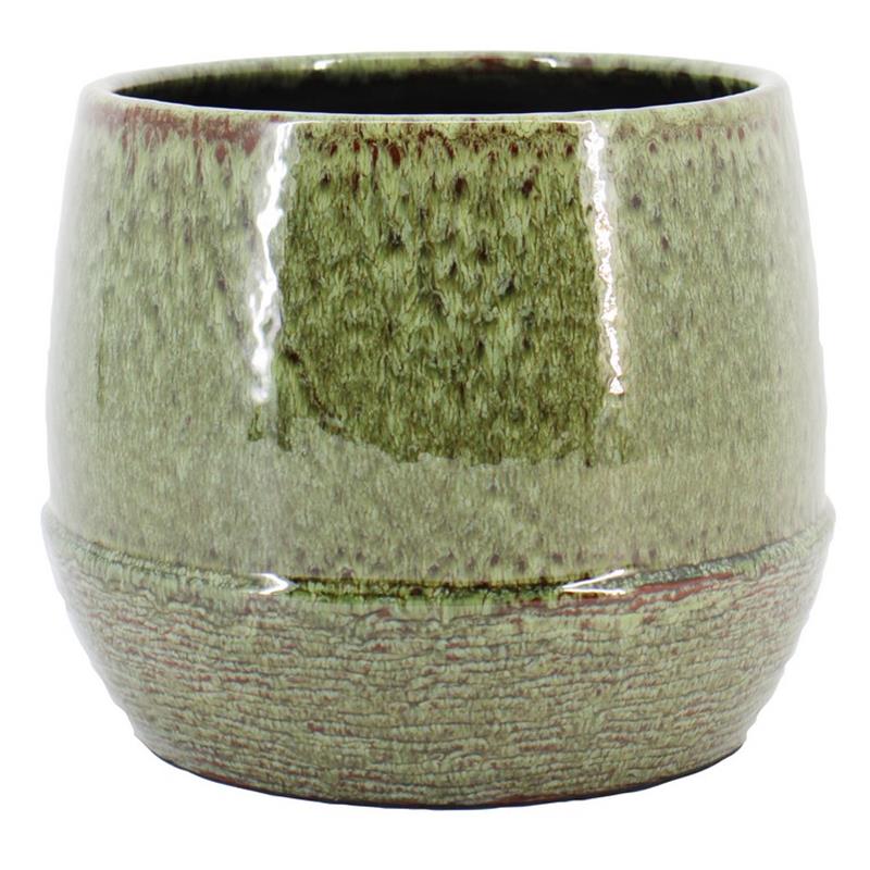 Macetero Optim d24.5 a19cm verde