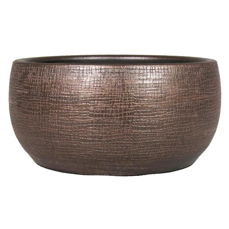Schaal Mira d34 h15cm koper