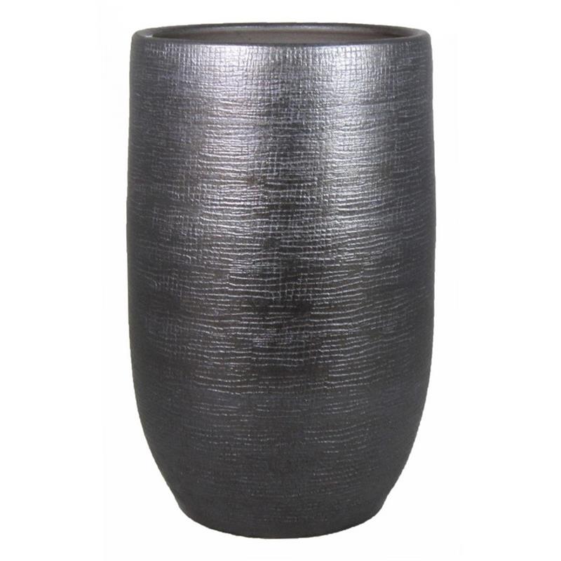 Florero Mira d26 a40cm industrial negro