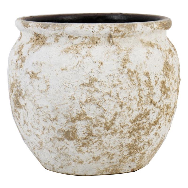 Macetero Vales d16/19 a16cm blanco antiquo