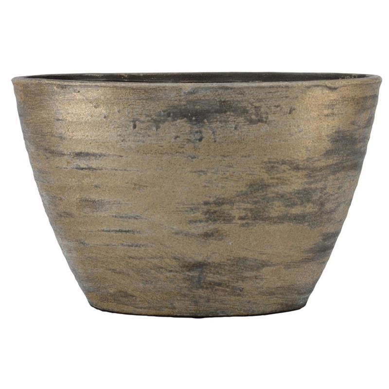 Pot Funchal ovaal 32x14.5x22.5cm bruin 2x es/12