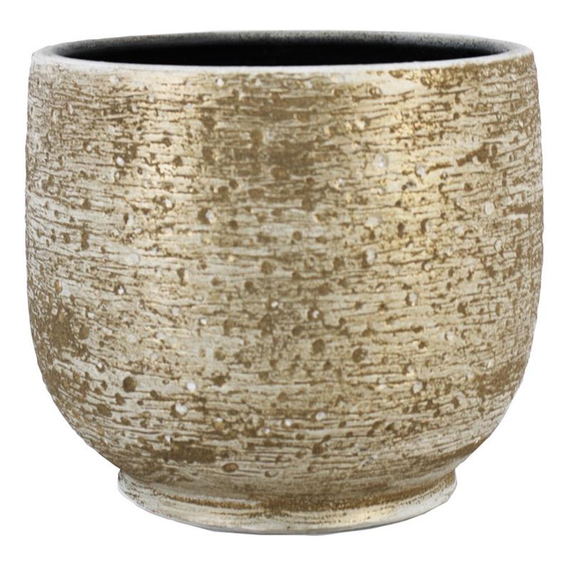 Macetero Aveiro d19 a17cm blanco
