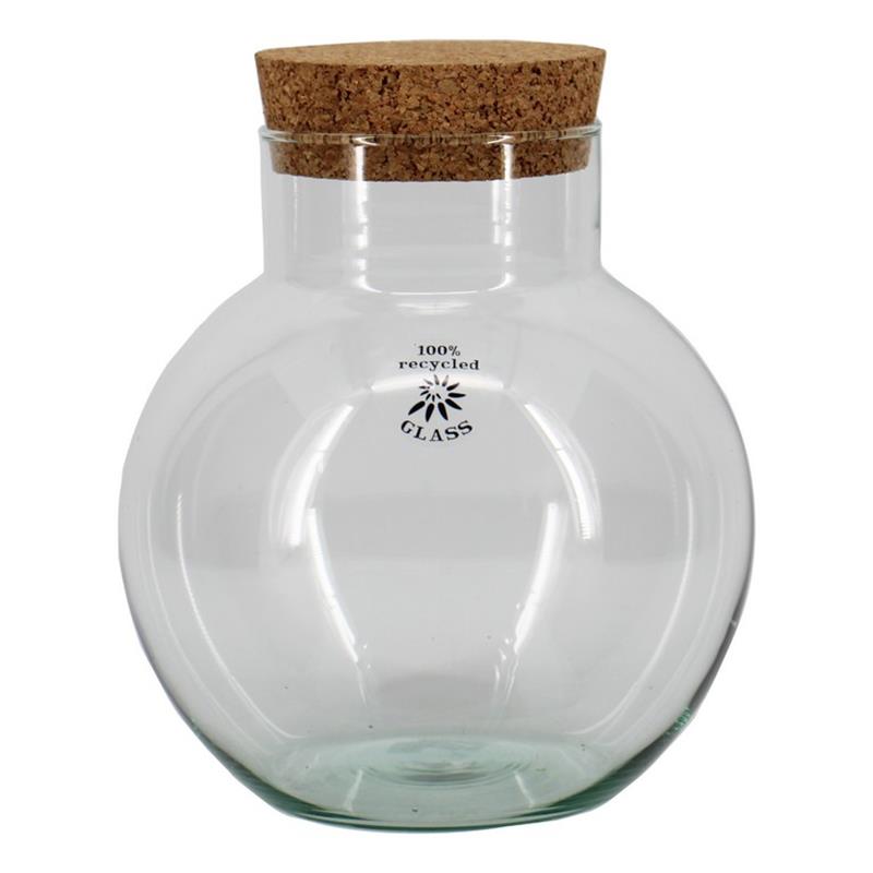 Botella Damon d10/18 a20cm con tapa de corcho