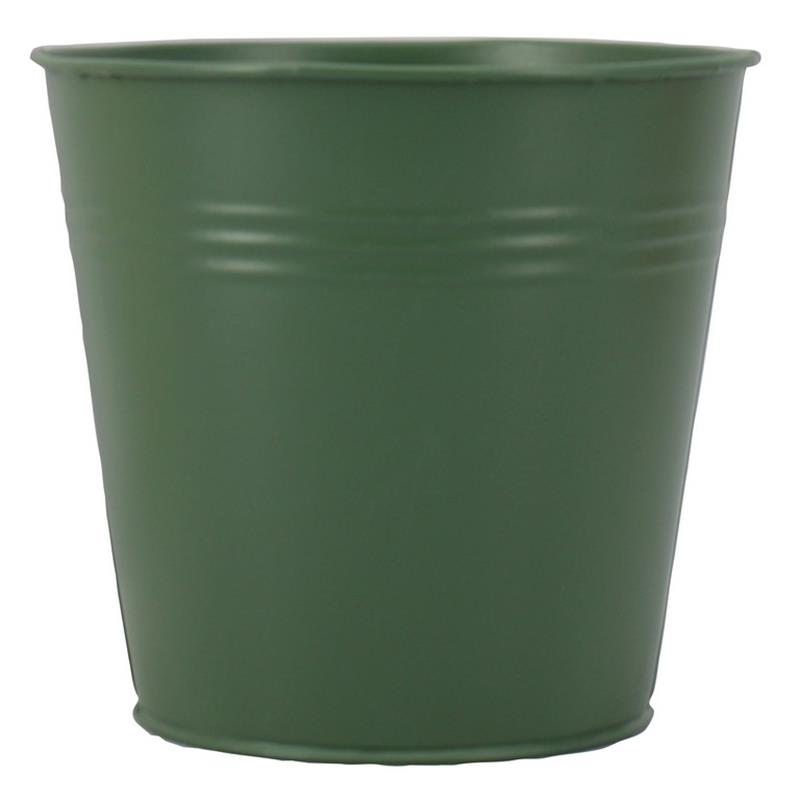 Pot Bordeaux zink d11.5 h10cm groen mat es/10.5