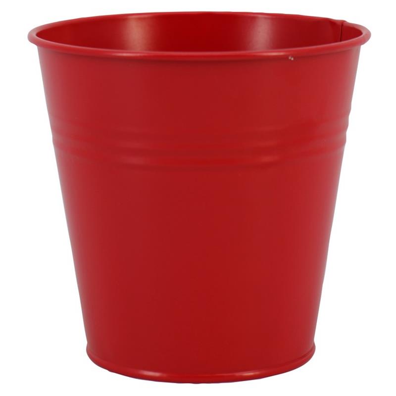 Pot Bordeaux zink d16 h15cm kersenrood mat es/15