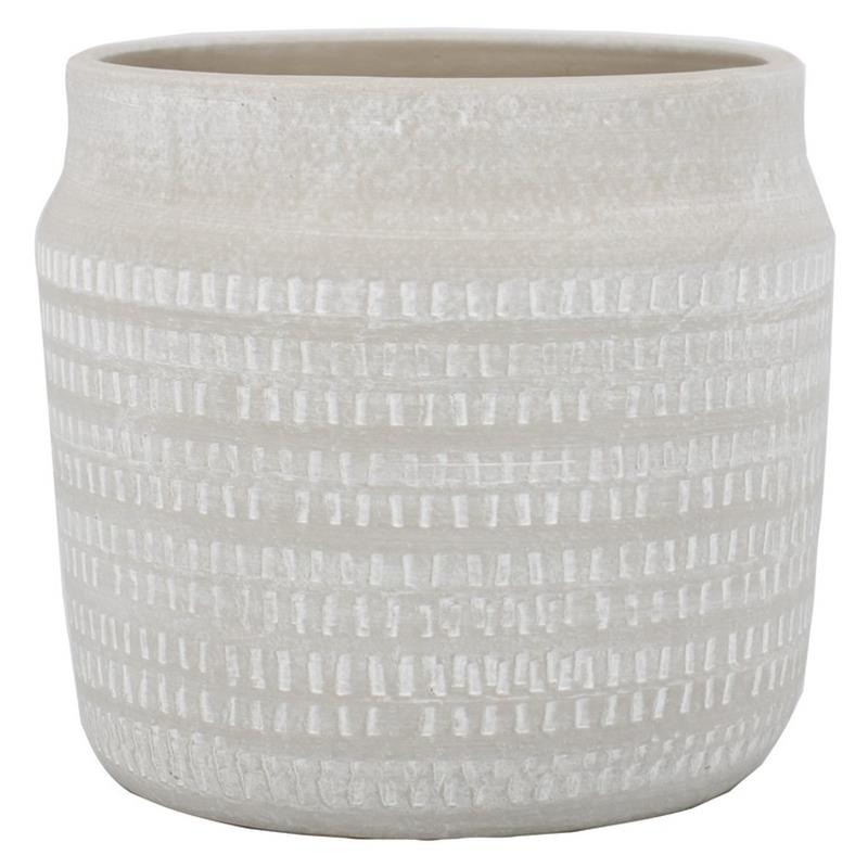 Pot Olivia d15 h13cm grijs