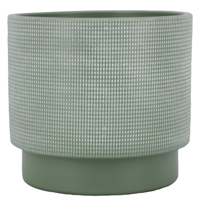 Pot Lily d24 h22cm groen mat